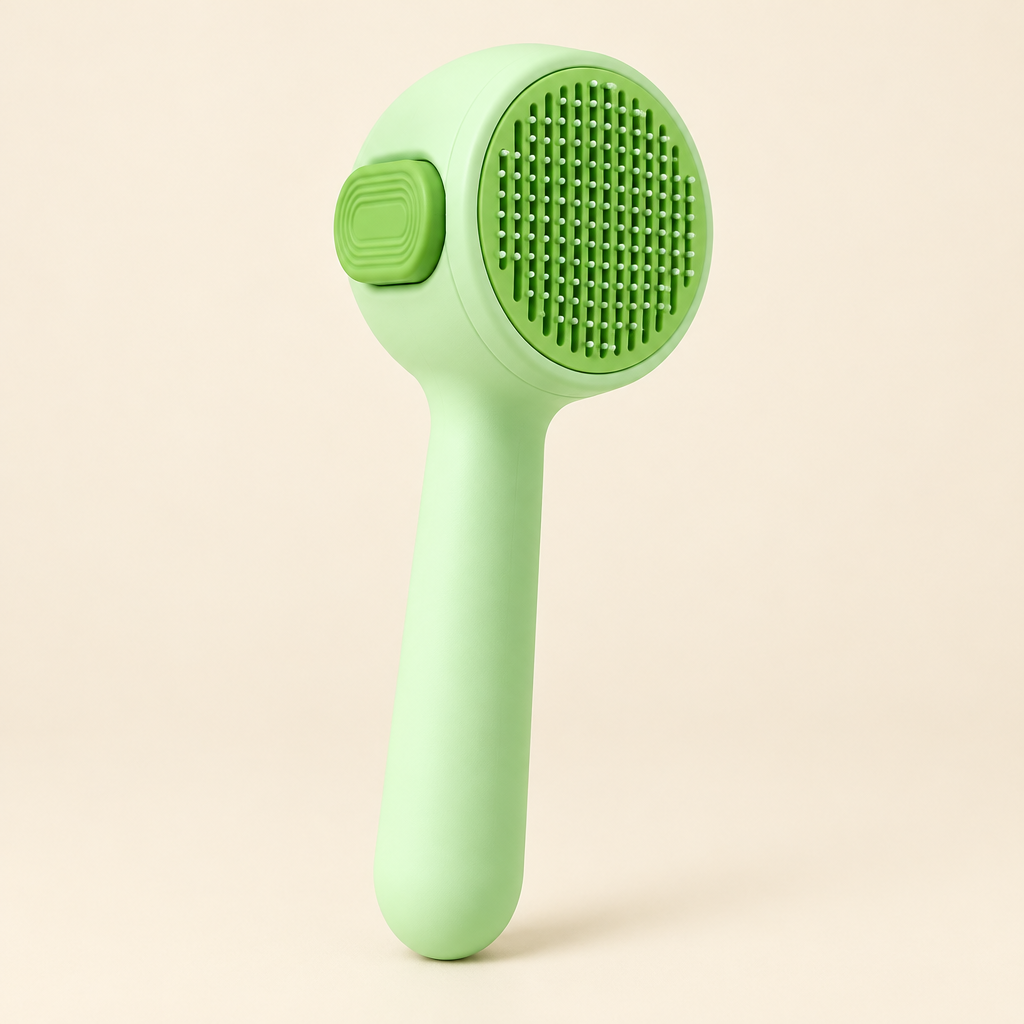 The One-Click Grooming Brush