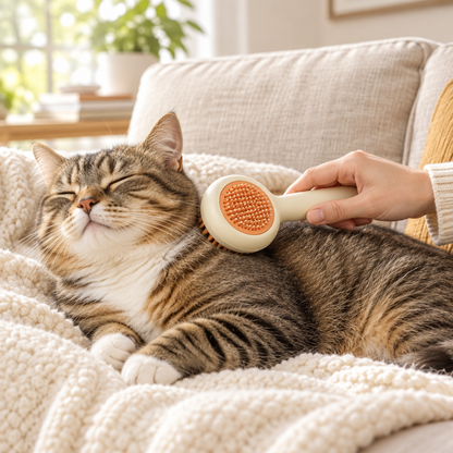 The One-Click Grooming Brush